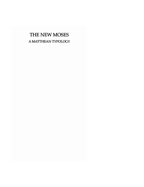 Cover image for book The New Moses