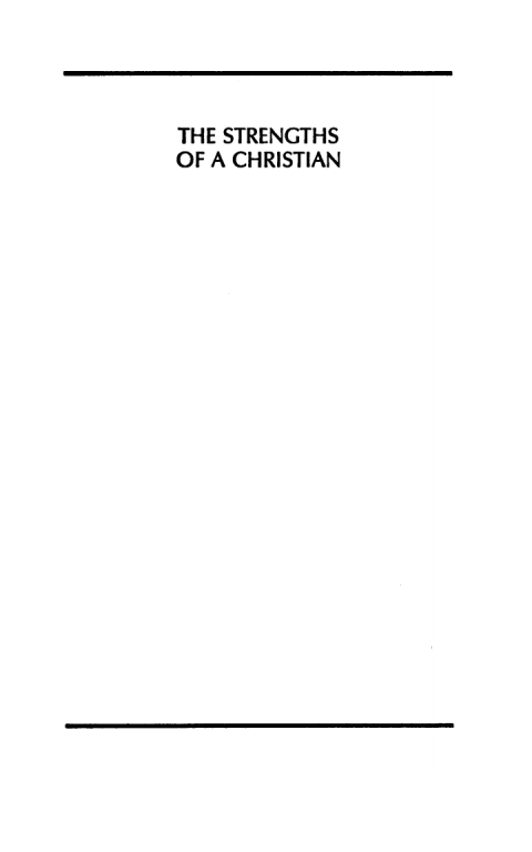 Cover image for book The Strengths of a Christian