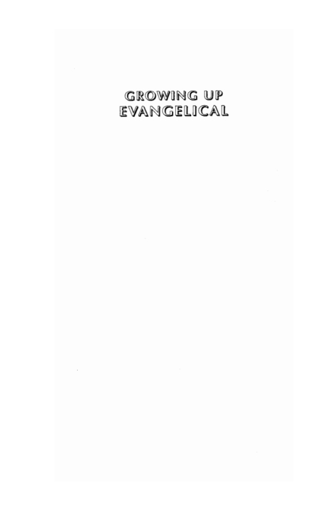 Cover image for book Growing Up Evangelical