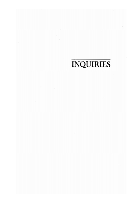 Cover image for book Inquiries