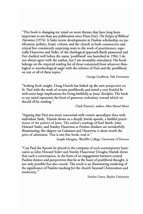 Cover image for book Paul Among the Postliberals