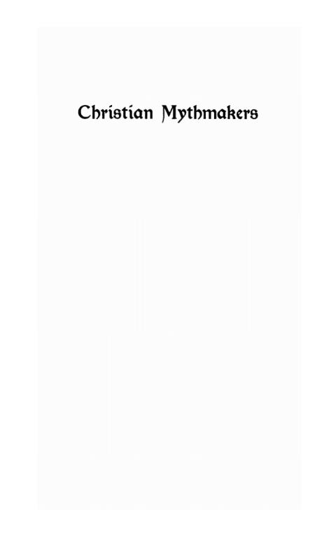 Cover image for book Christian Mythmakers