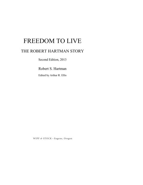 Cover image for book Freedom to Live