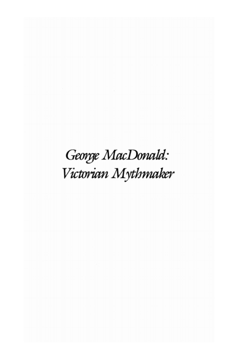 Cover image for book George MacDonald