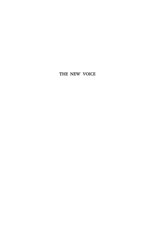 Cover image for book The New Voice