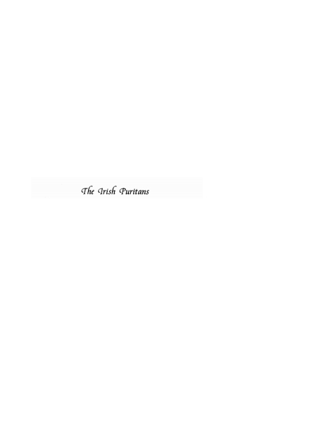 Cover image for book The Irish Puritans
