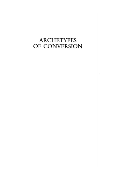 Cover image for book Archetypes of Conversion