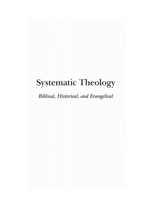 Cover image for book Systematic Theology, Volume 1, Fourth Edition