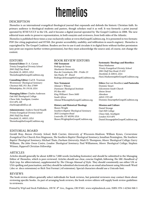 Cover image for book Themelios, Volume 34, Issue 2