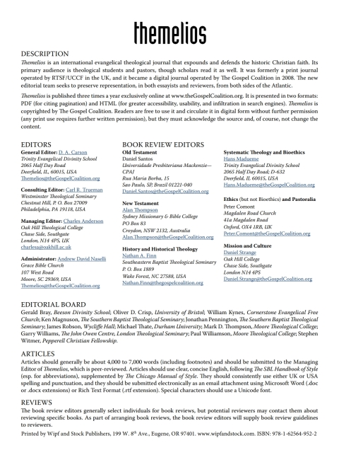 Cover image for book Themelios, Volume 35, Issue 3