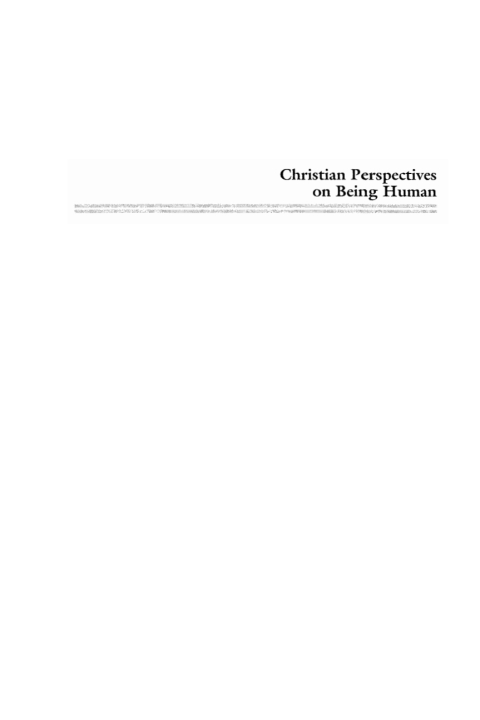 Cover image for book Christian Perspectives on Being Human
