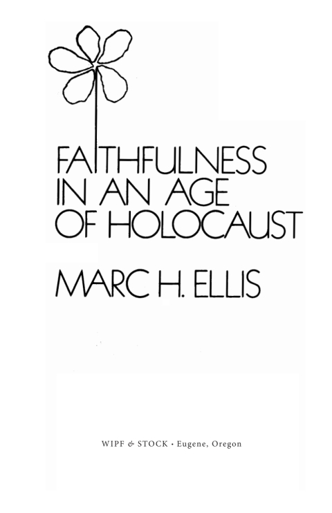 Cover image for book Faithfulness in an Age of Holocaust