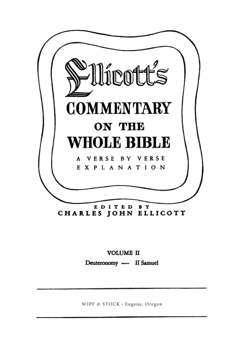 Cover image for book Ellicott’s Commentary on the Whole Bible Volume II
