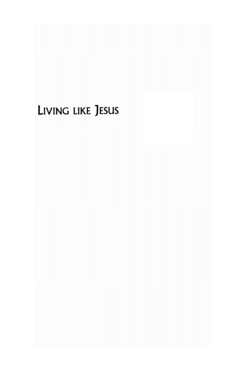 Cover image for book Living Like Jesus