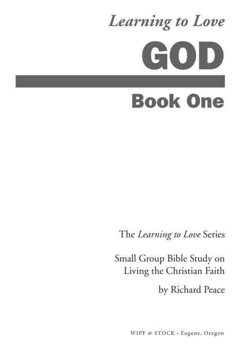 Cover image for book Learning to Love God