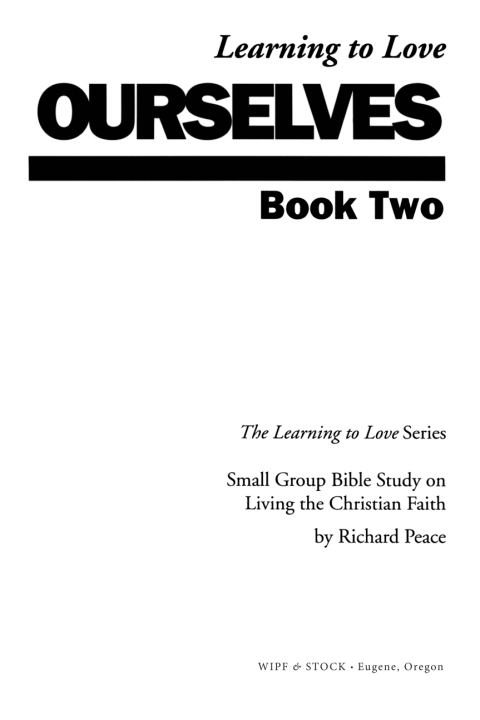 Cover image for book Learning to Love Ourselves