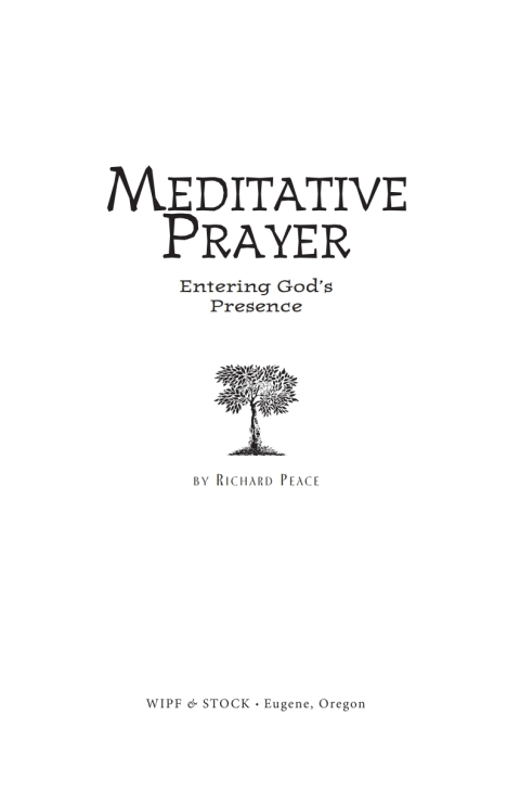 Cover image for book Meditative Prayer