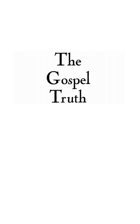 Cover image for book The Gospel Truth