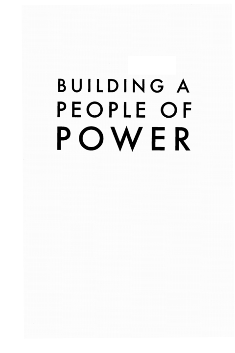 Cover image for book Building a People of Power