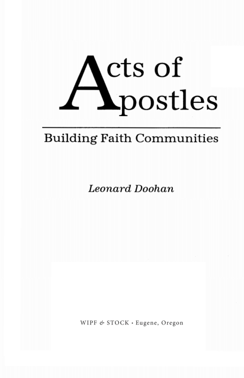 Cover image for book Acts of the Apostles