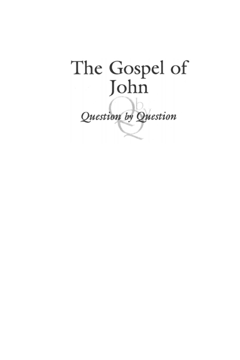 Cover image for book The Gospel of John