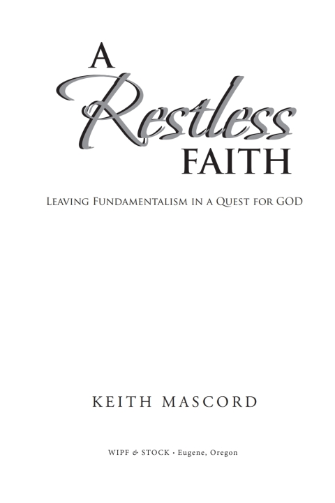 Cover image for book A Restless Faith