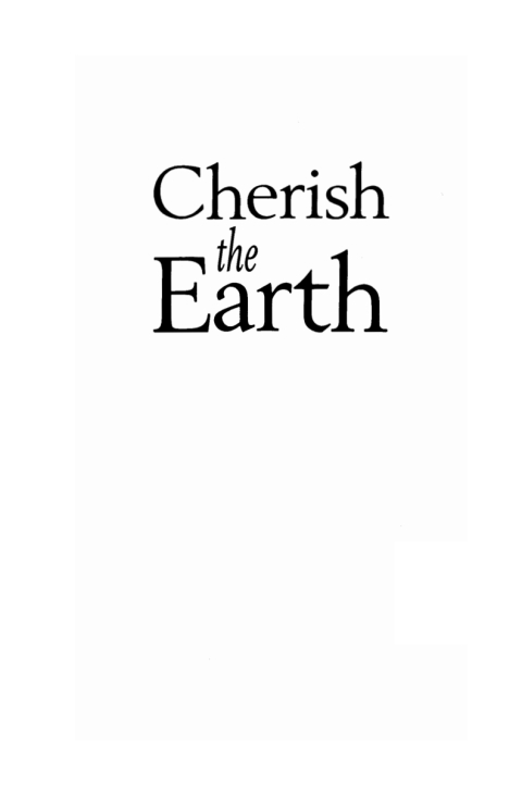 Cover image for book Cherish the Earth