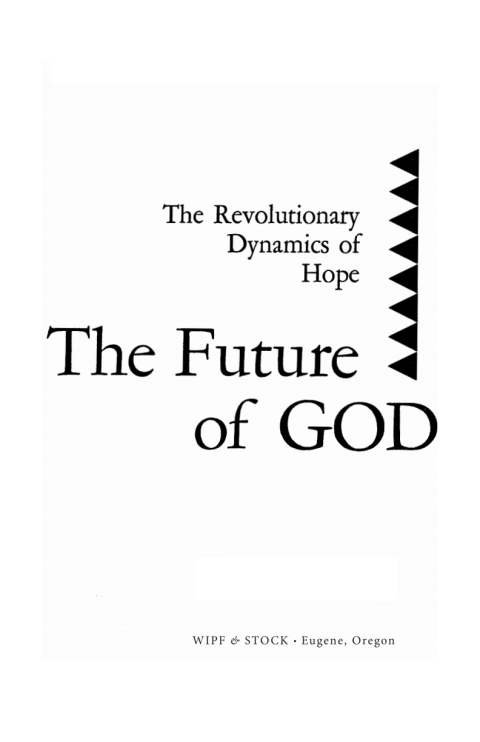 Cover image for book The Future of God