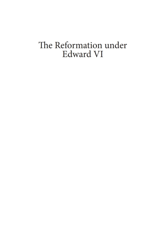 Cover image for book The Reformation under Edward VI