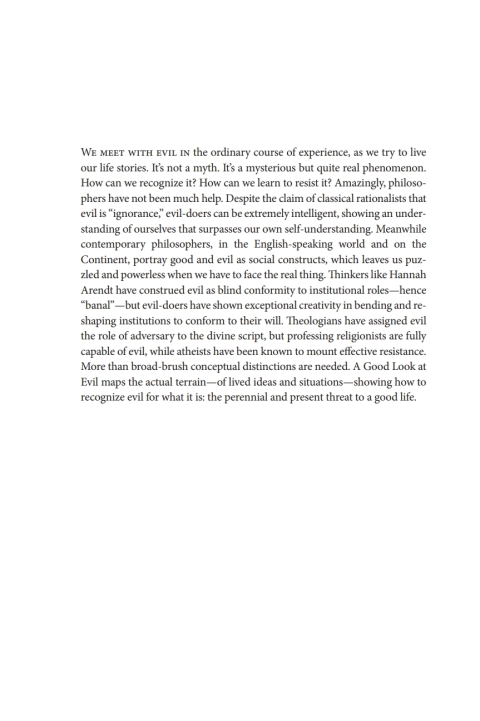 Cover image for book A Good Look at Evil