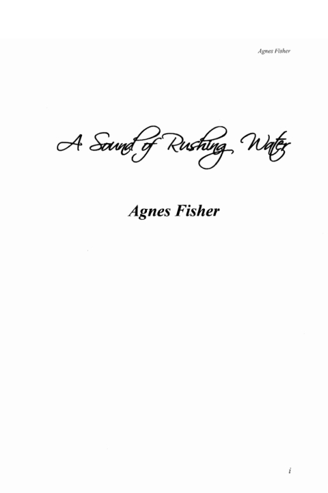 Cover image for book A Sound of Rushing Water