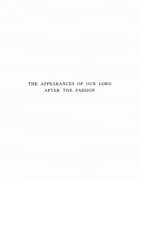 Cover image for book The Appearances of Our Lord After the Passion