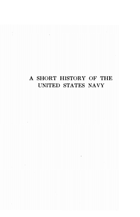 Cover image for book A Short History of the United States Navy