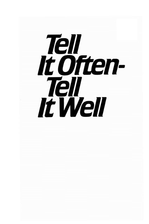 Cover image for book Tell It Often - Tell It Well