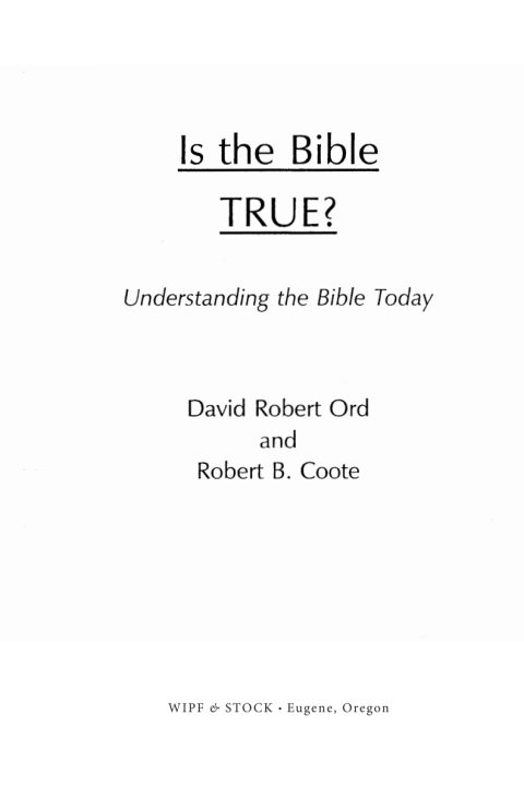 Cover image for book Is the Bible True?
