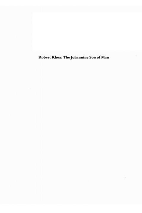 Cover image for book The Johannine Son of Man