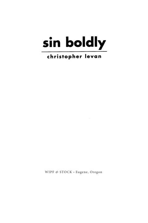 Cover image for book Sin Boldly