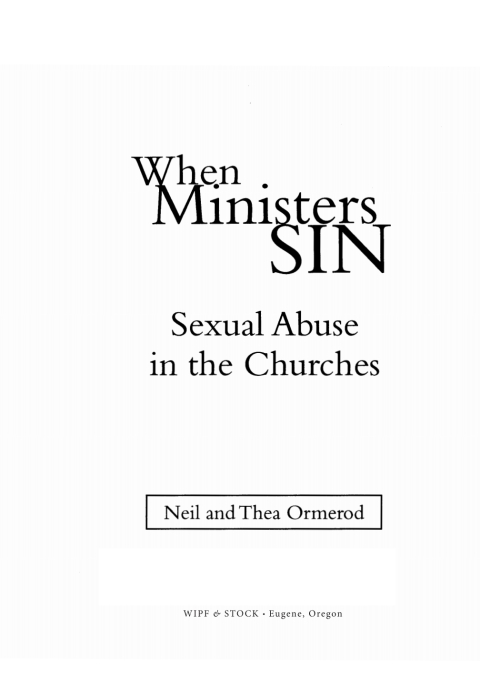 Cover image for book When Ministers Sin