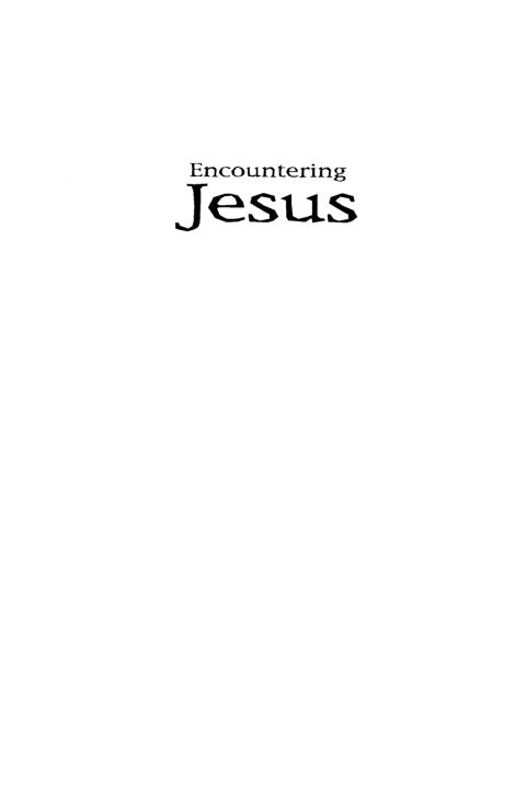 Cover image for book Encountering Jesus