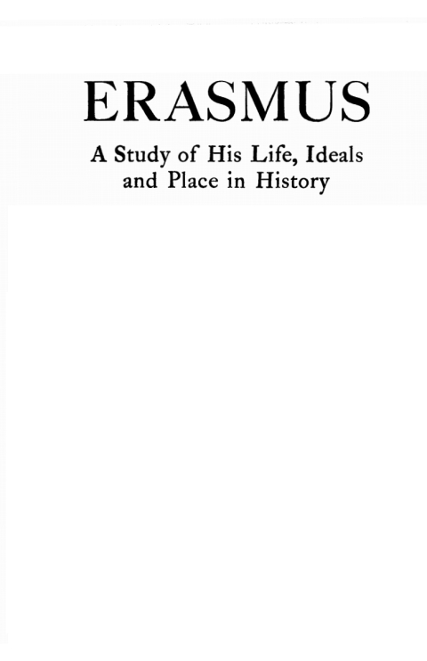 Cover image for book Erasmus