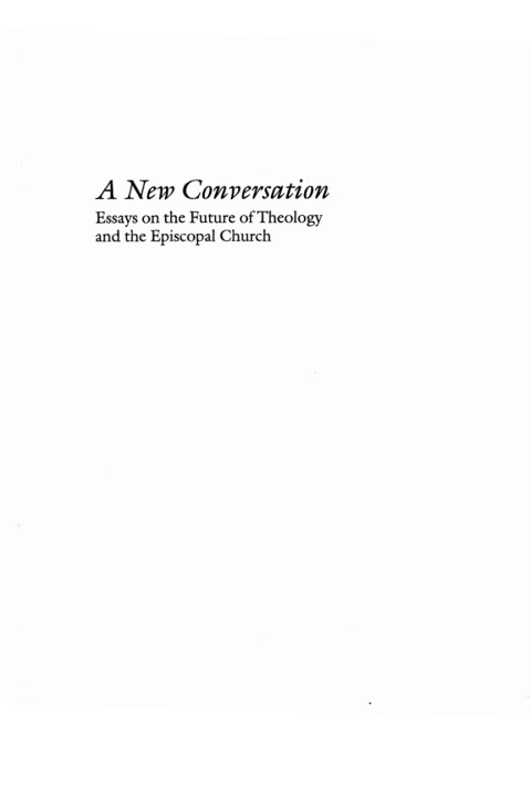 Cover image for book A New Conversation