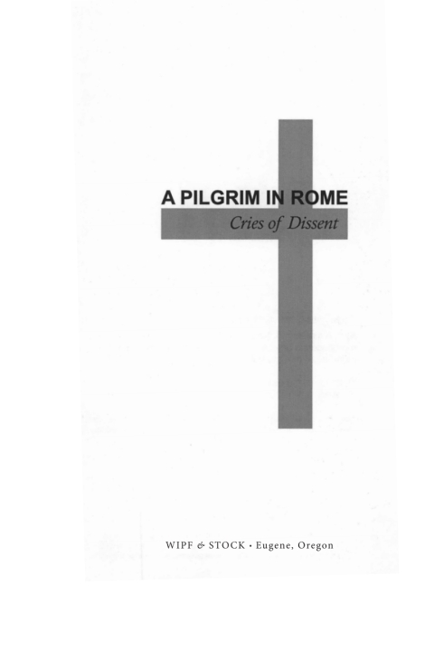 Cover image for book A Pilgrim in Rome