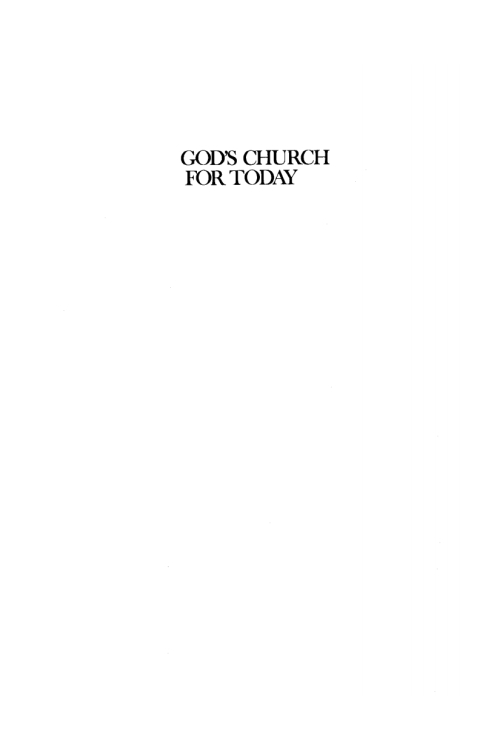 Cover image for book God’s Church For Today
