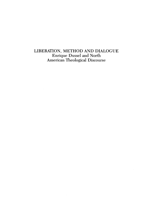 Cover image for book Liberation, Method and Dialogue