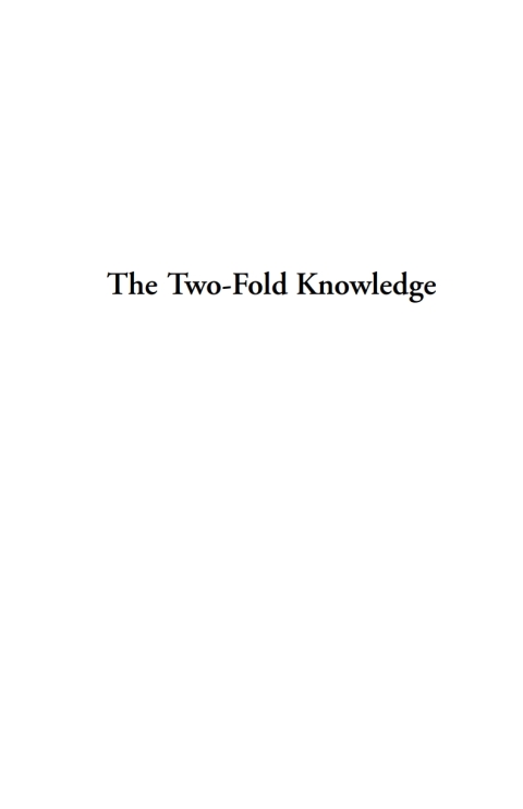 Cover image for book The Two-Fold Knowledge