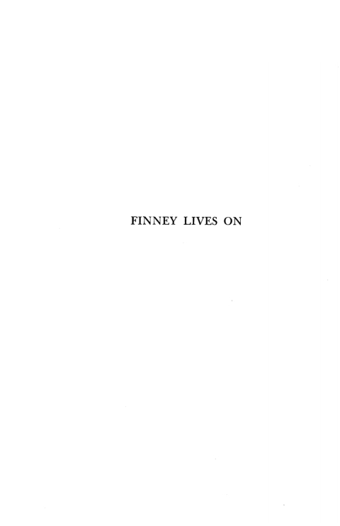 Cover image for book Finney Lives On