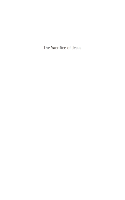 Cover image for book The Sacrifice of Jesus