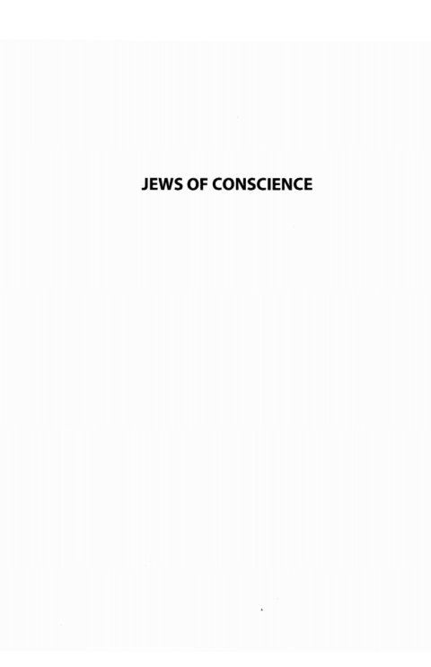 Cover image for book Jews of Conscience