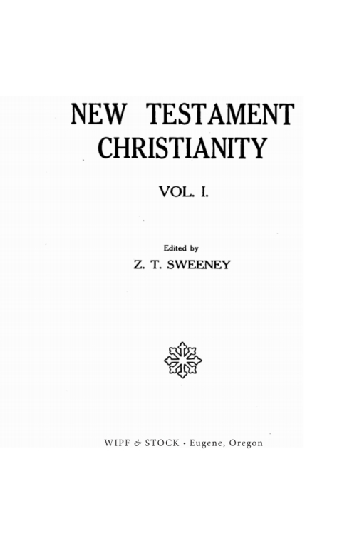 Cover image for book New Testament Christianity, Vol. 1