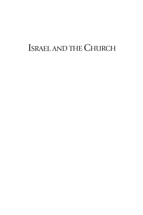 Cover image for book Israel and the Church